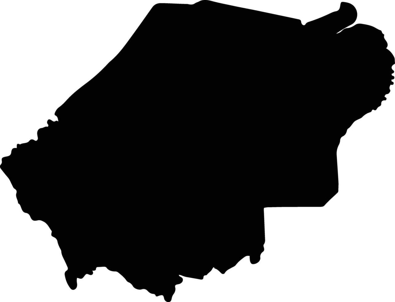 Tanjung Jabung Barat Indonesia silhouette map vector