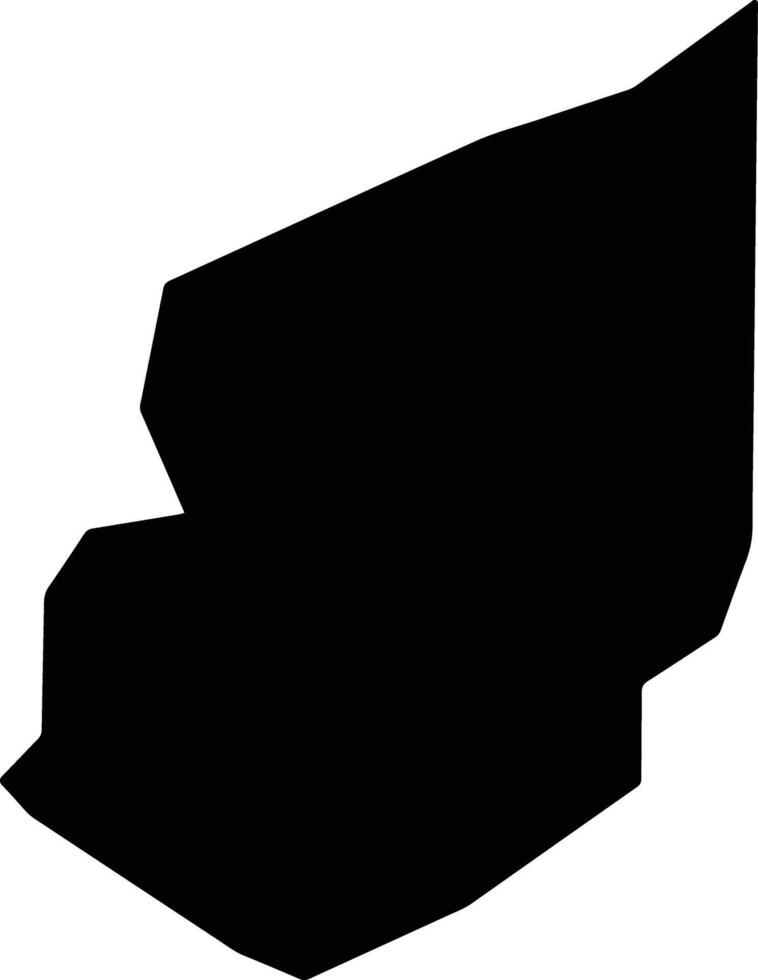 Tanout Niger silhouette map vector