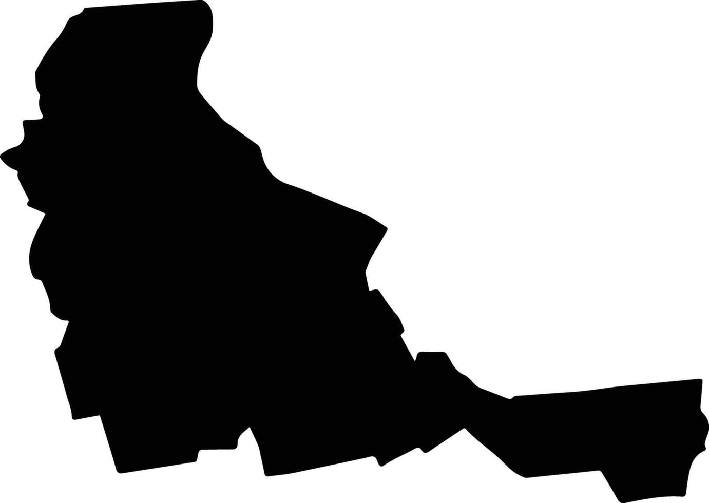 TANSA Romania silhouette map vector