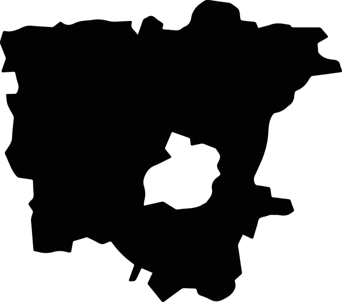 Tanta Egypt silhouette map vector