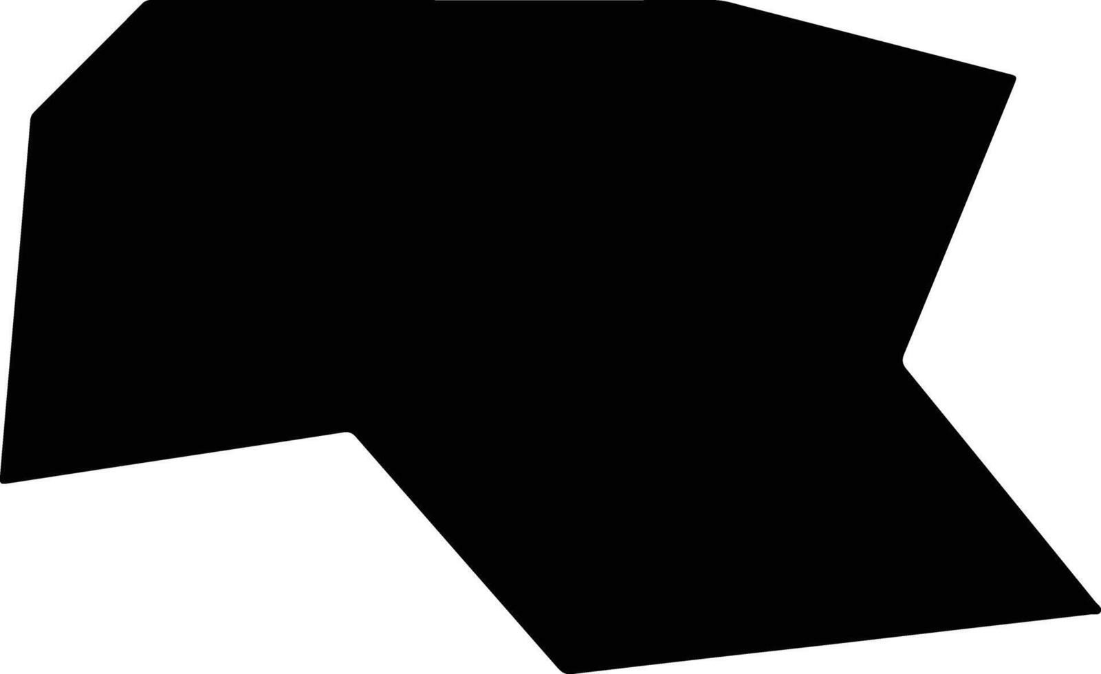 Taojiangxian China silhouette map vector