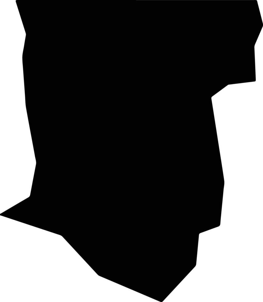 Taos United States silhouette map vector
