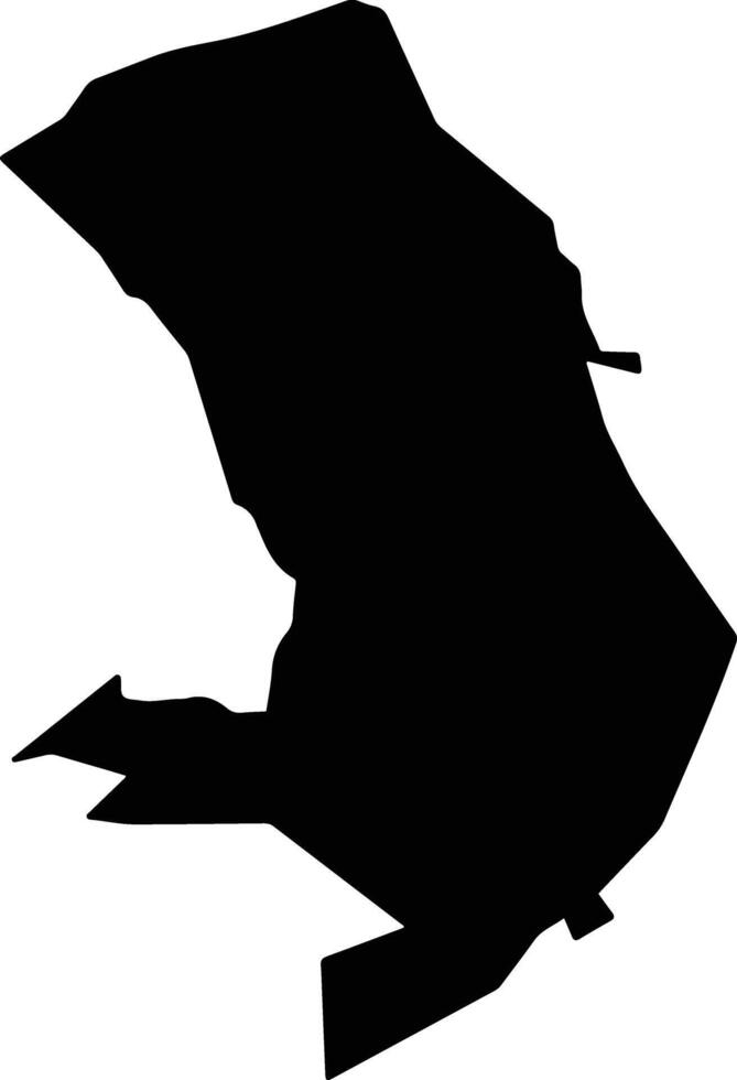Tapalapa Mexico silhouette map vector