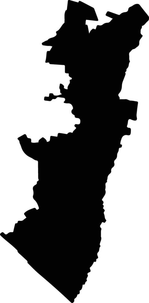 Tapachula Mexico silhouette map vector