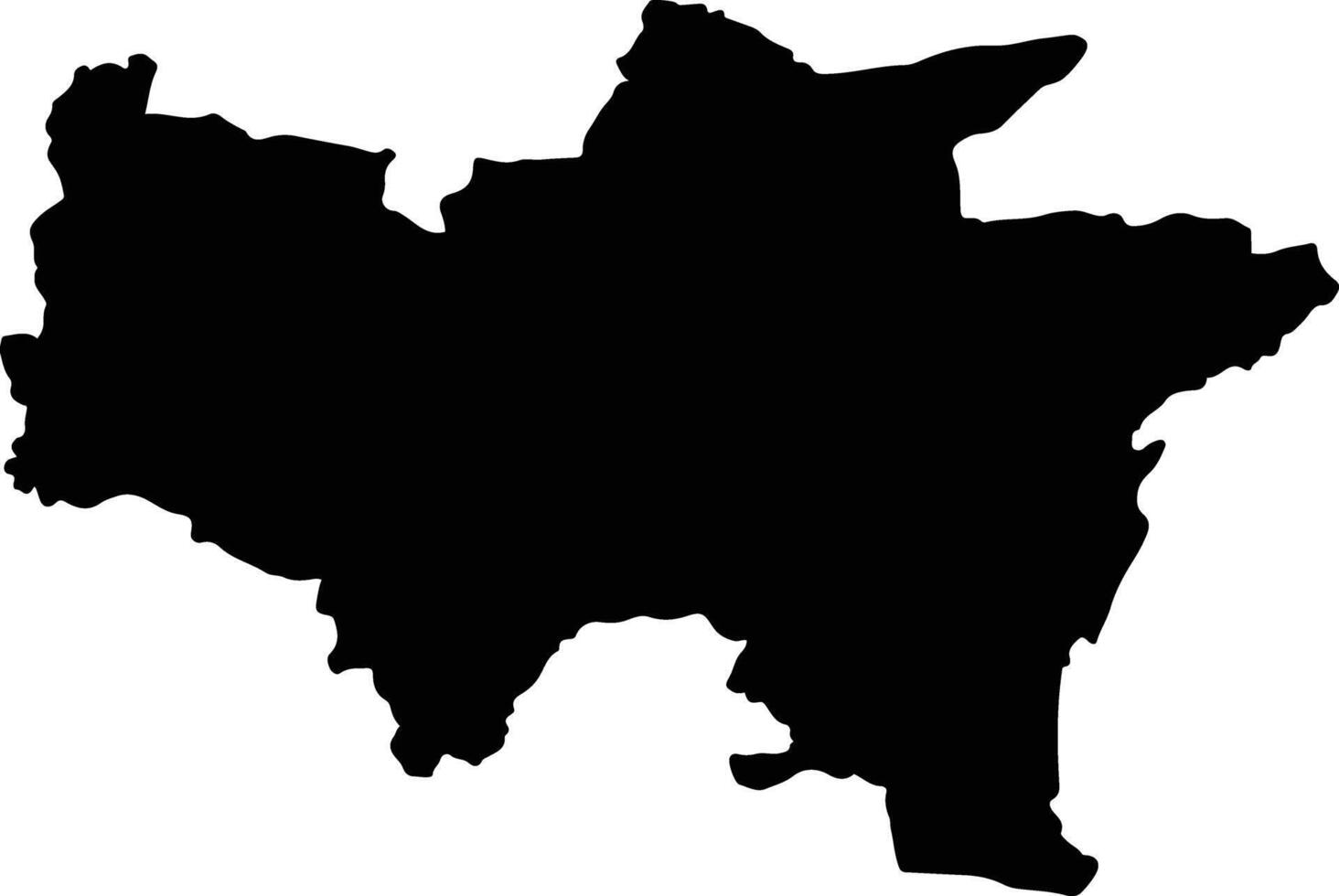 Taphan Hin Thailand silhouette map vector