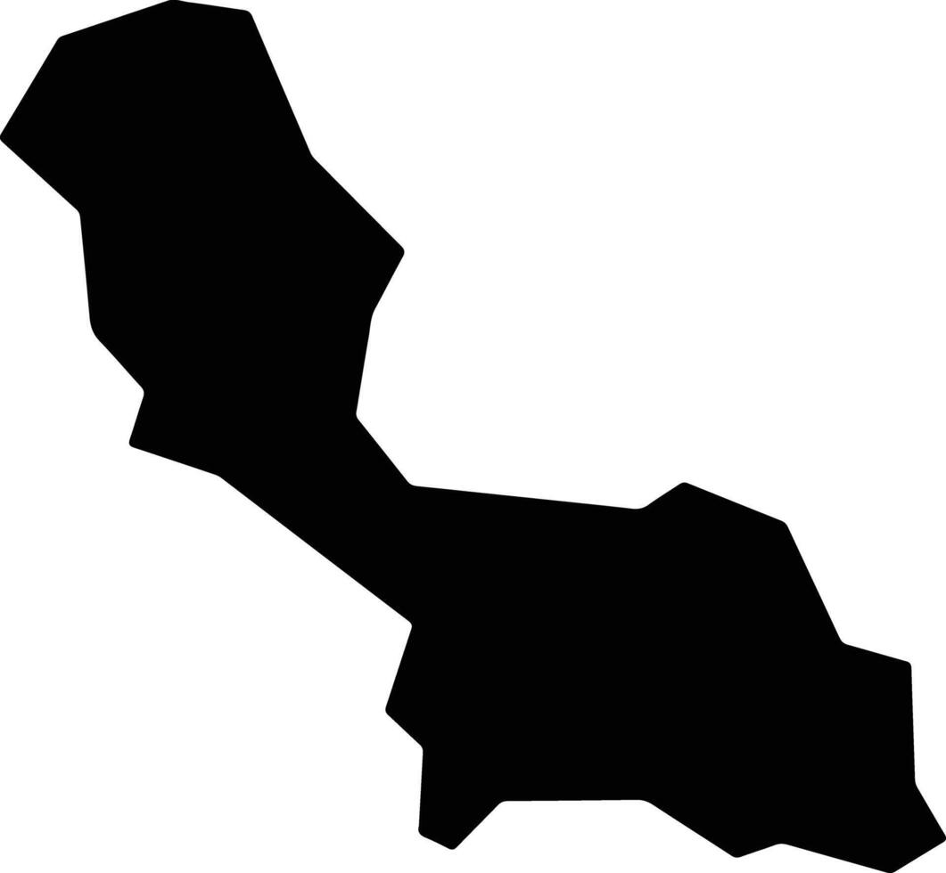 Taragi Japan silhouette map vector