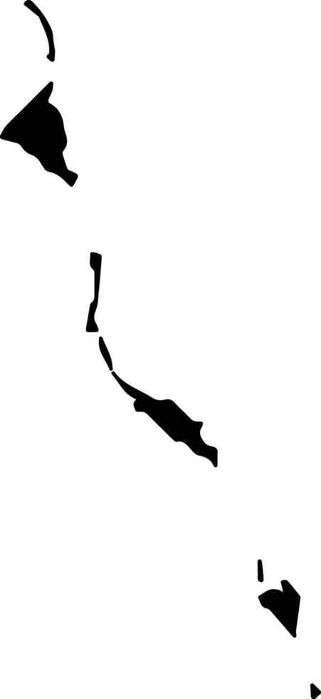 Tarawa Ieta Kiribati silhouette map vector