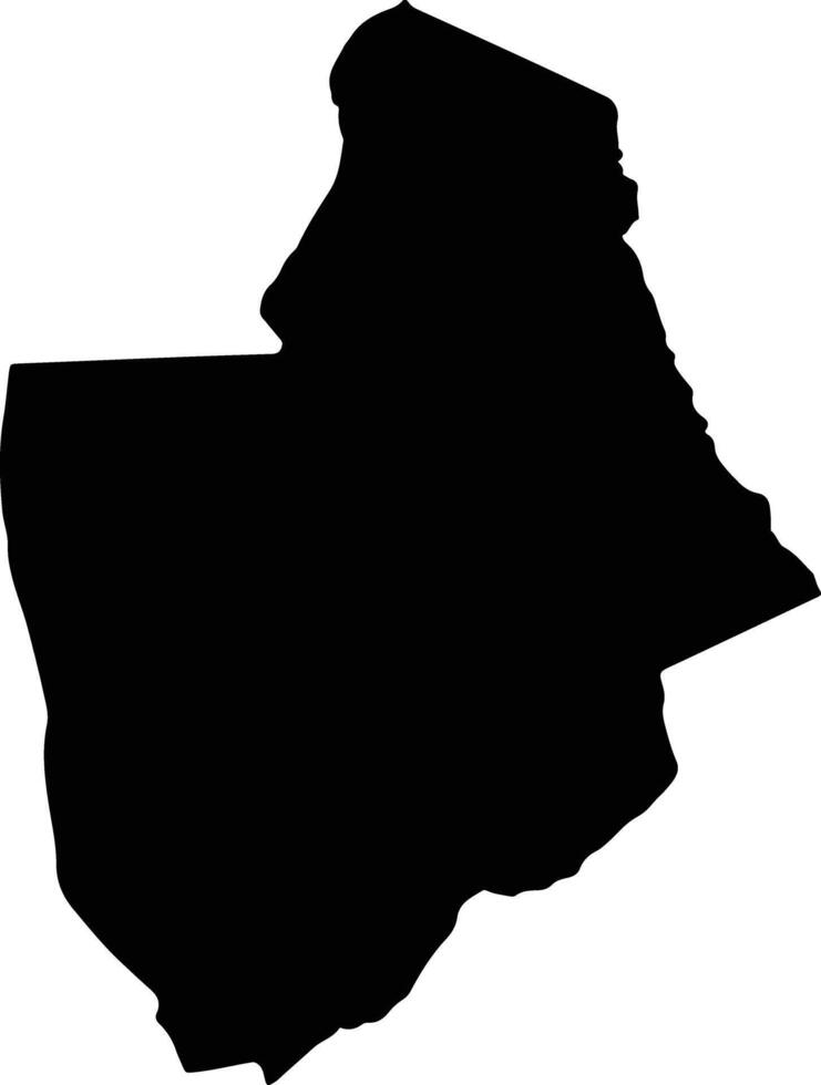Tarbaj Kenya silhouette map vector
