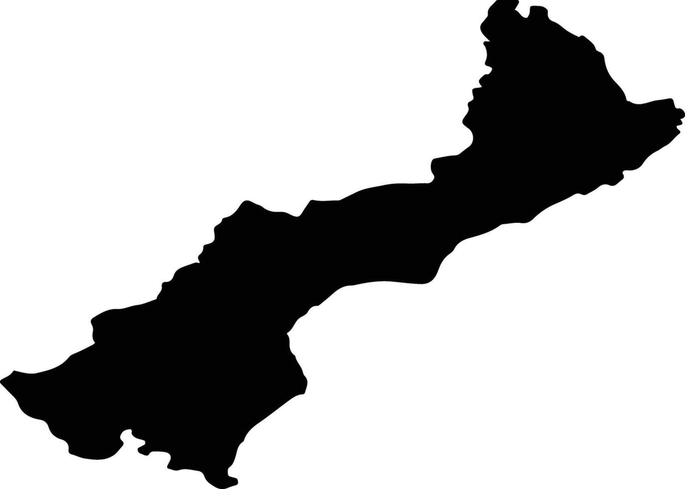 TARCAIA Romania silhouette map vector