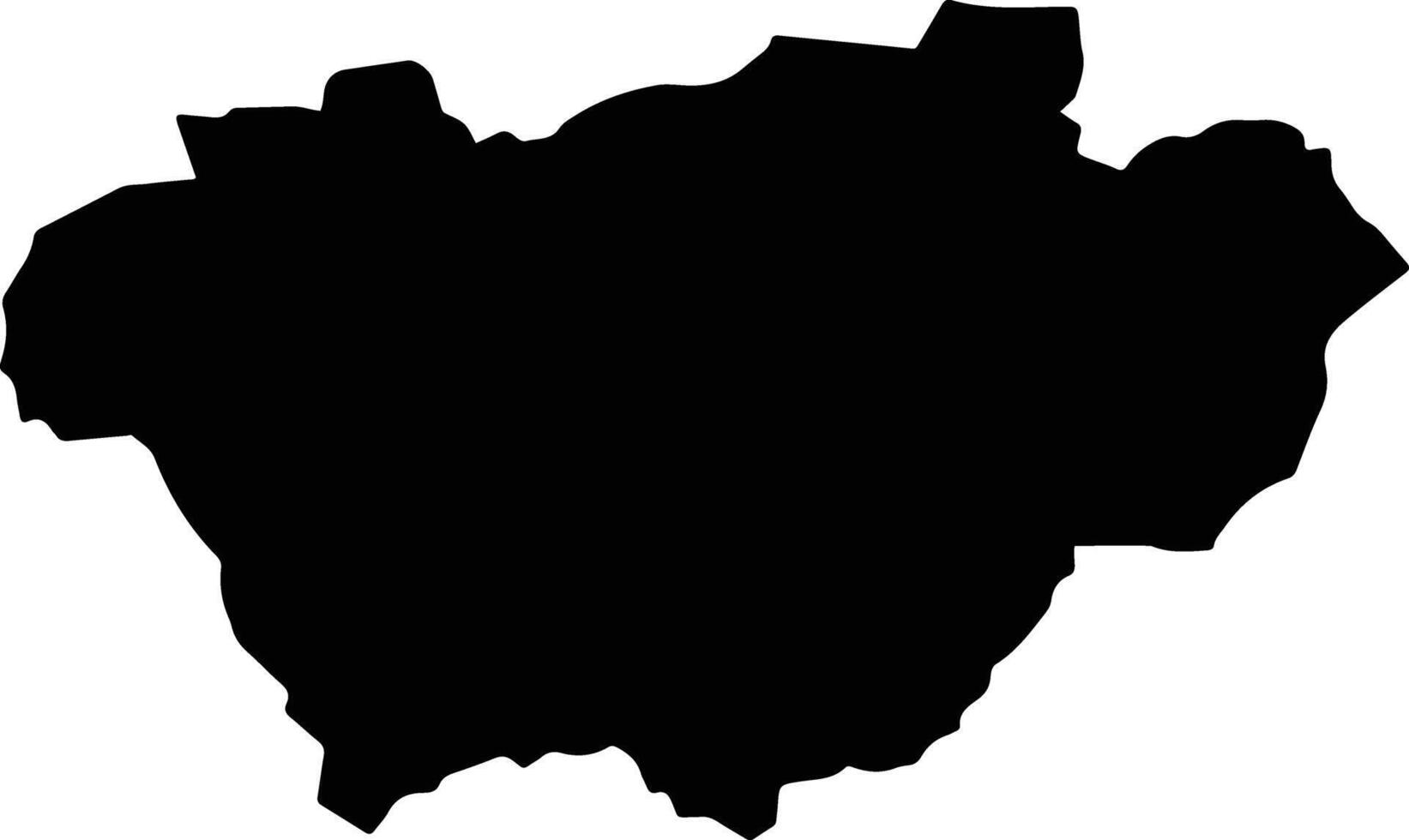 Taretan Mexico silhouette map vector