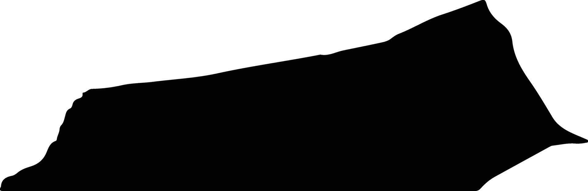 Tarfaya Province Morocco silhouette map vector