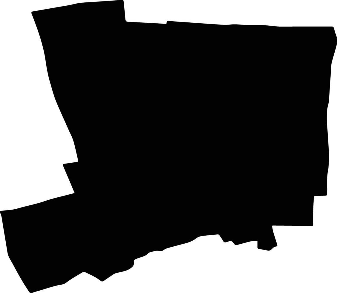TARGU BUJOR Romania silhouette map vector