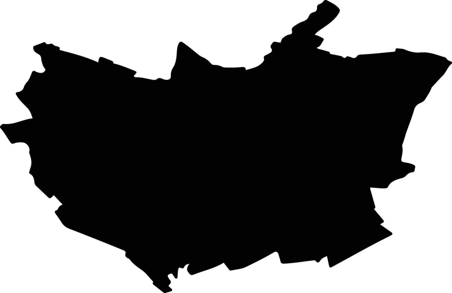 TARGU JIU Romania silhouette map vector