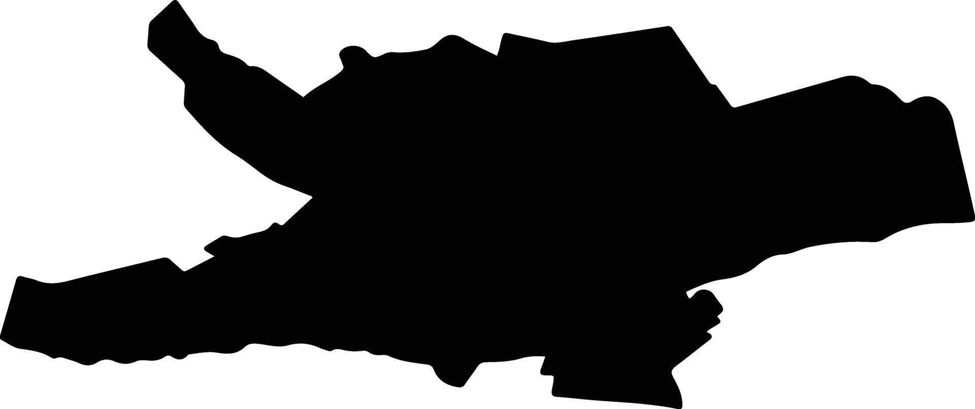 TARGU NEAMT Romania silhouette map vector