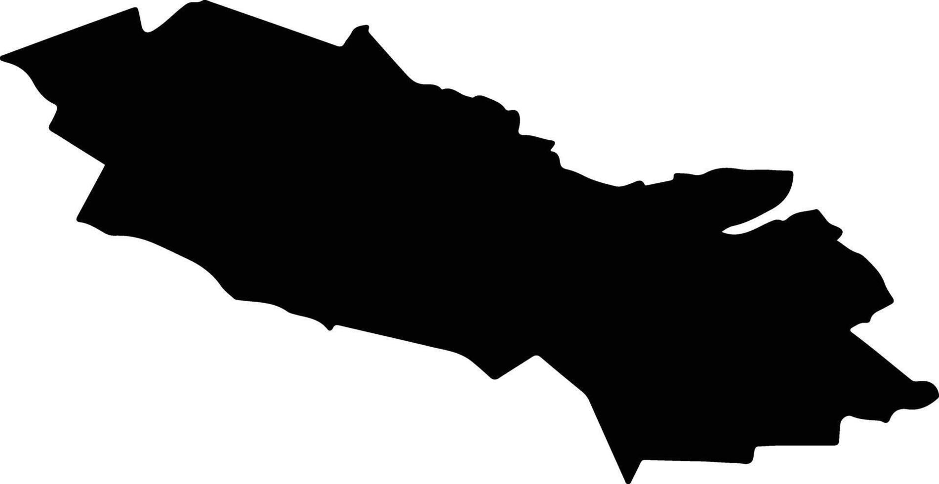 TARGUSOR Romania silhouette map vector