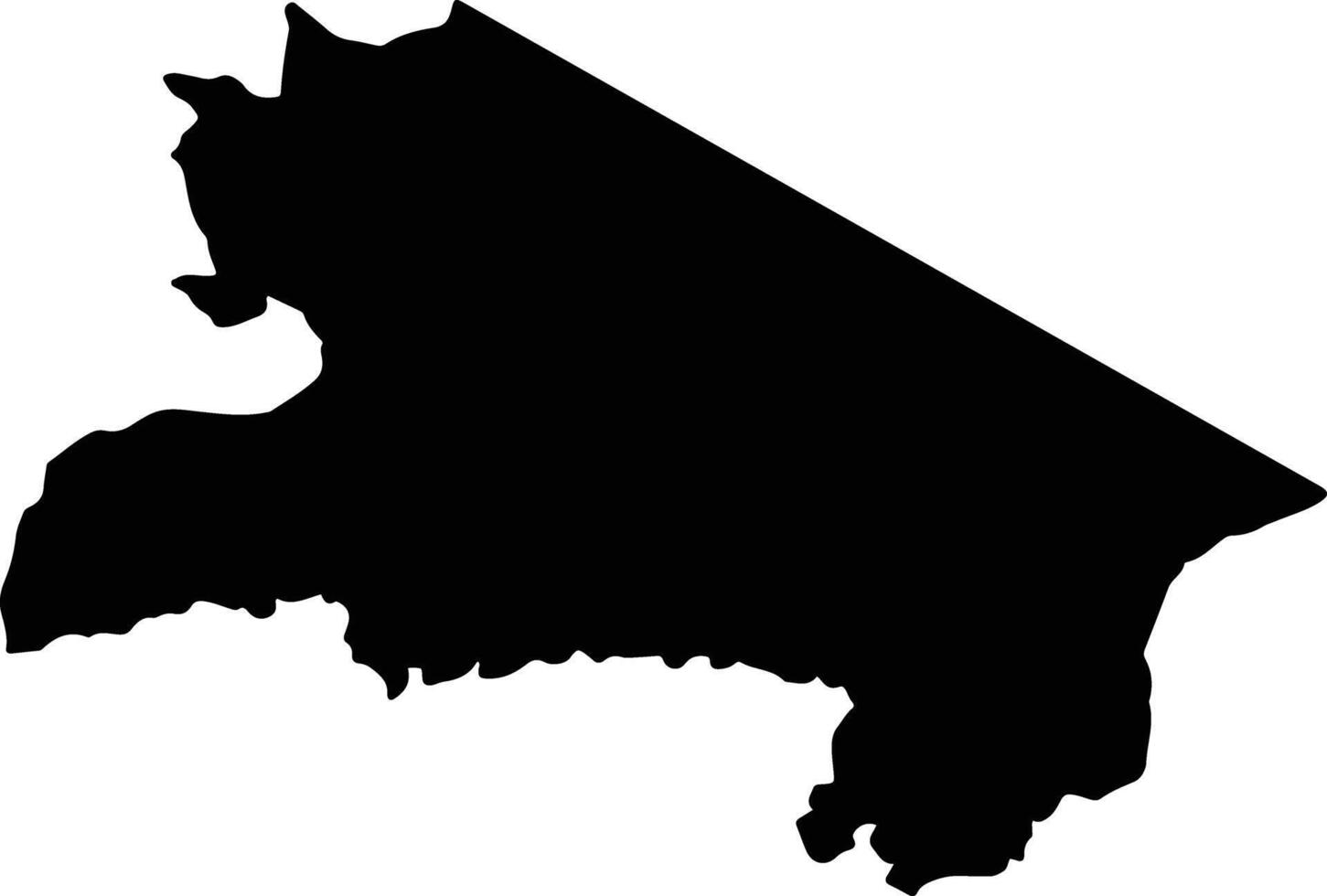 Tarime Tanzania silhouette map vector