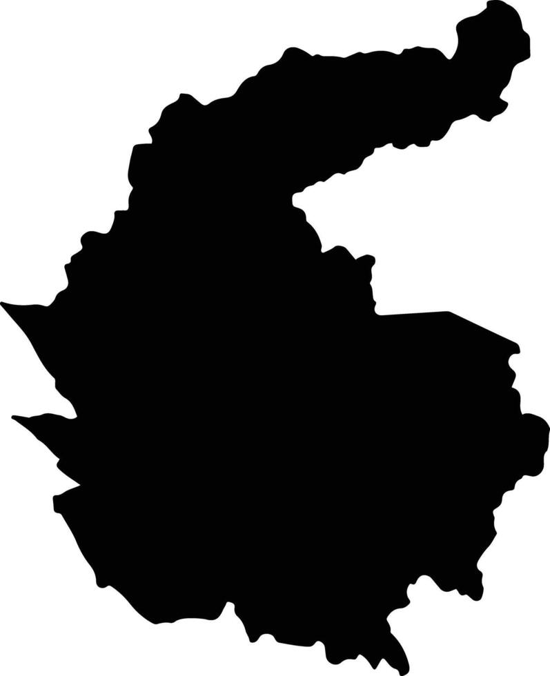 Tarma Peru silhouette map vector