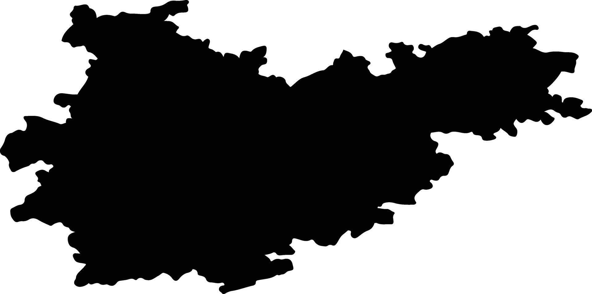 Tarn et Garonne France silhouette map vector