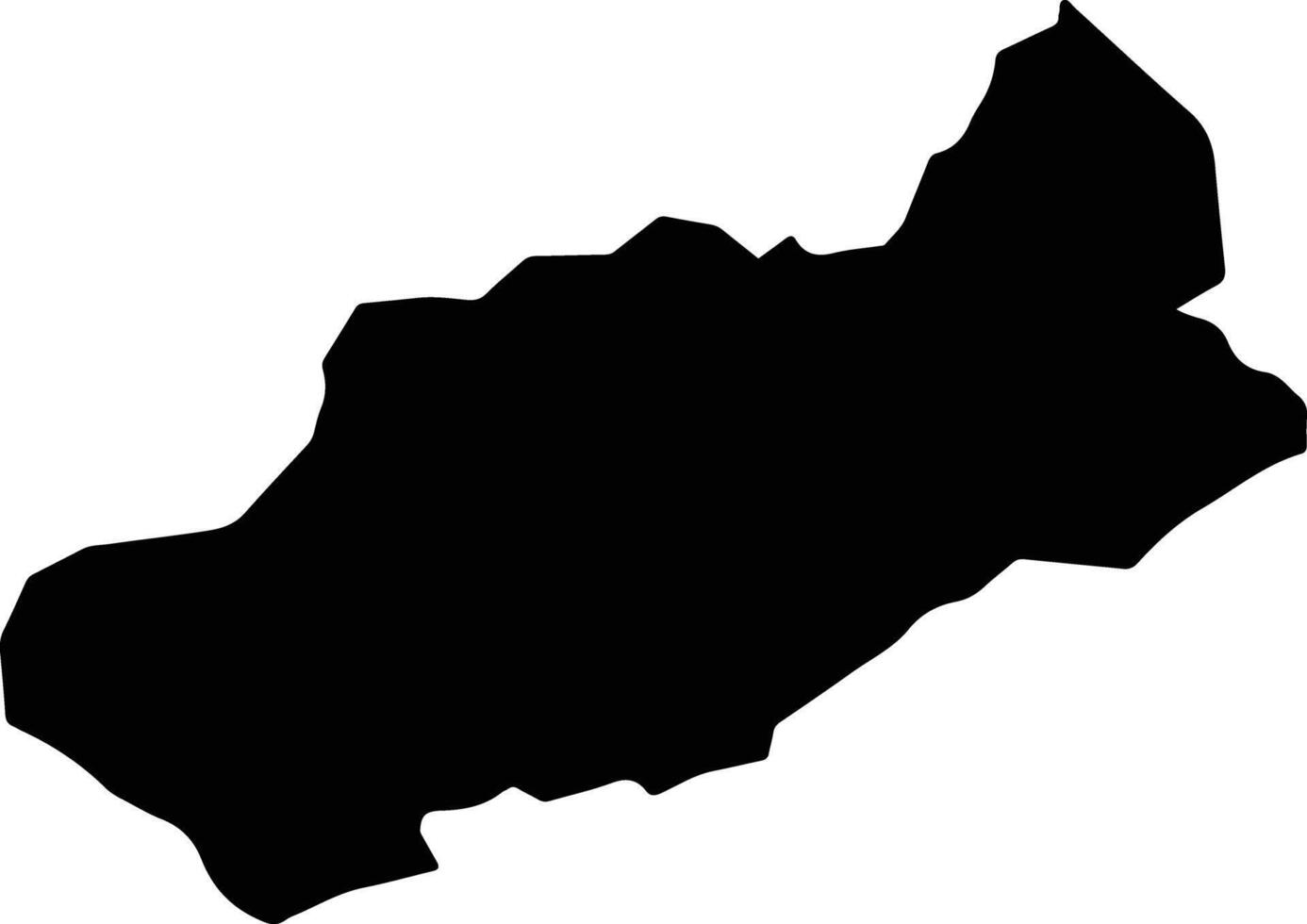 Tarnak Wa Jaldak Afghanistan silhouette map vector