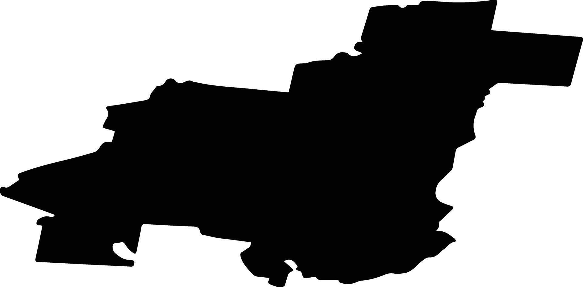 Tarnogsky District Russia silhouette map vector