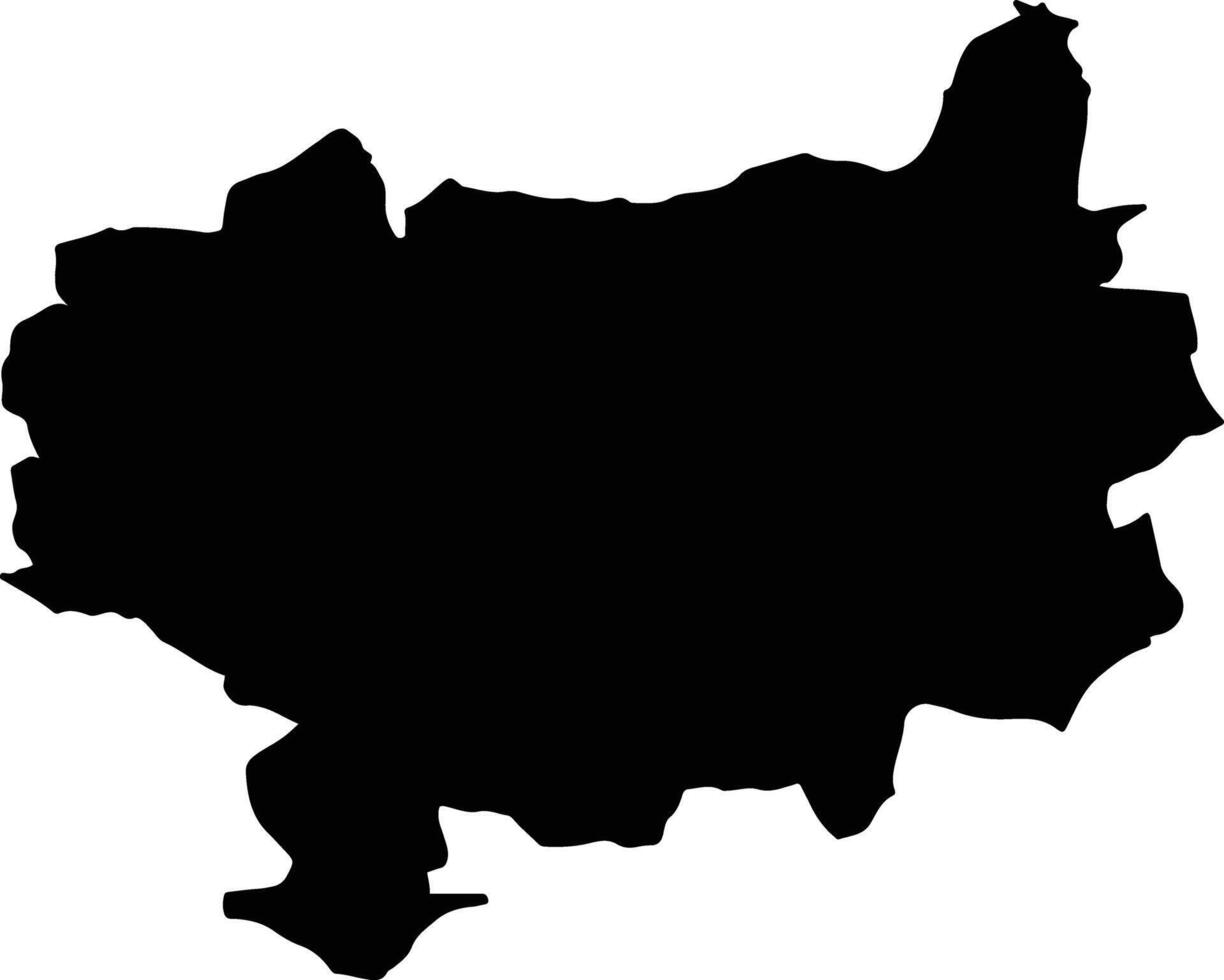 Taroudant Province Morocco silhouette map vector