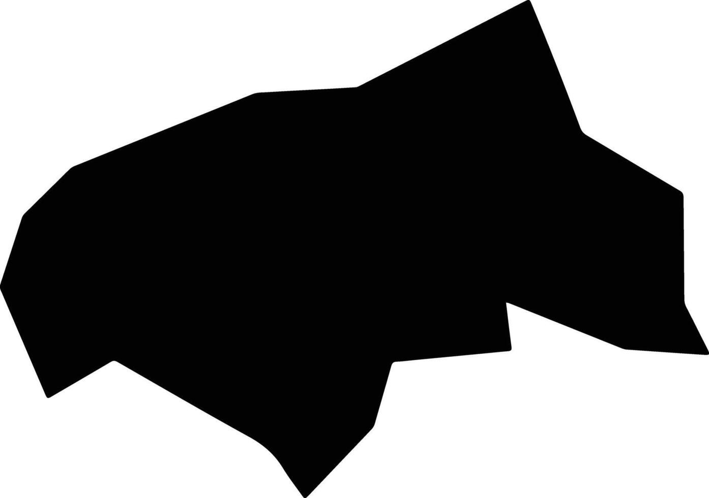 Tartar District Azerbaijan silhouette map vector