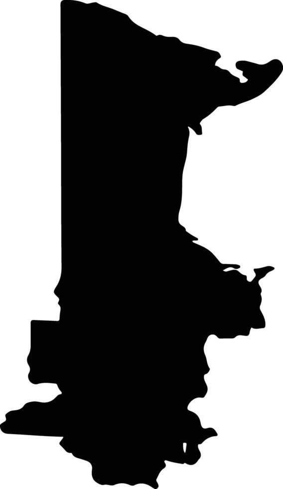 Tarumovsky District Russia silhouette map vector