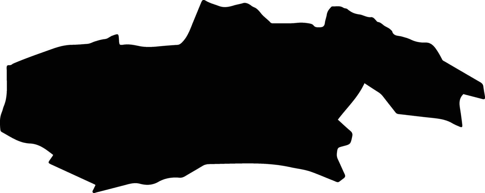 Tashir Armenia silhouette map vector