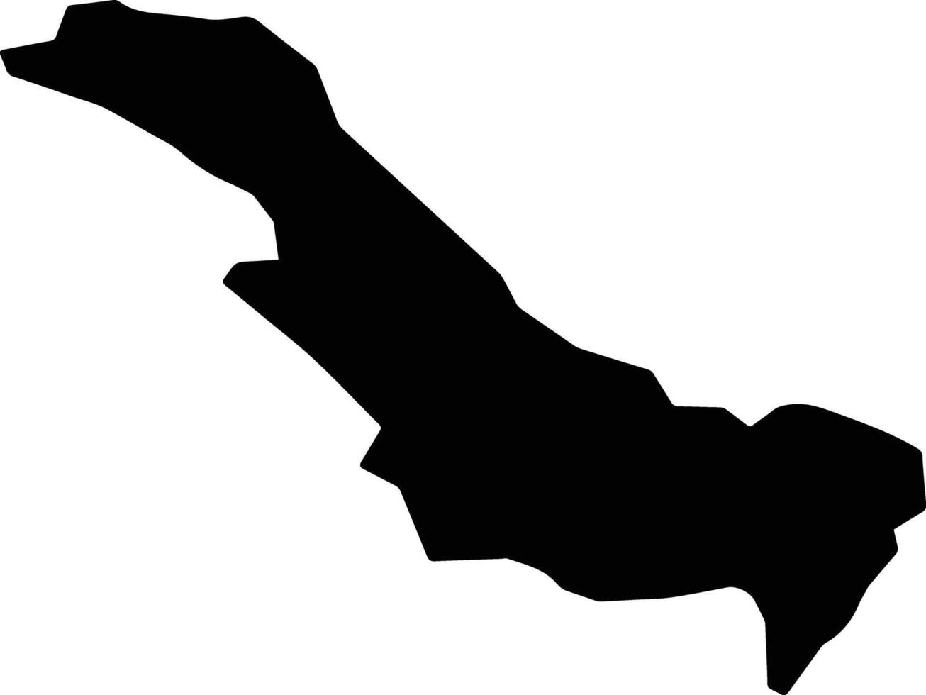 Tashkan Afghanistan silhouette map vector