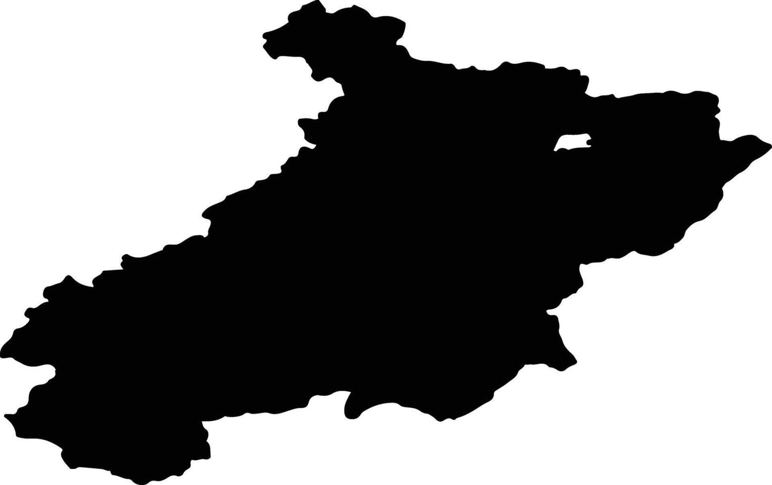 Tashtypsky Rayon Russia silhouette map vector