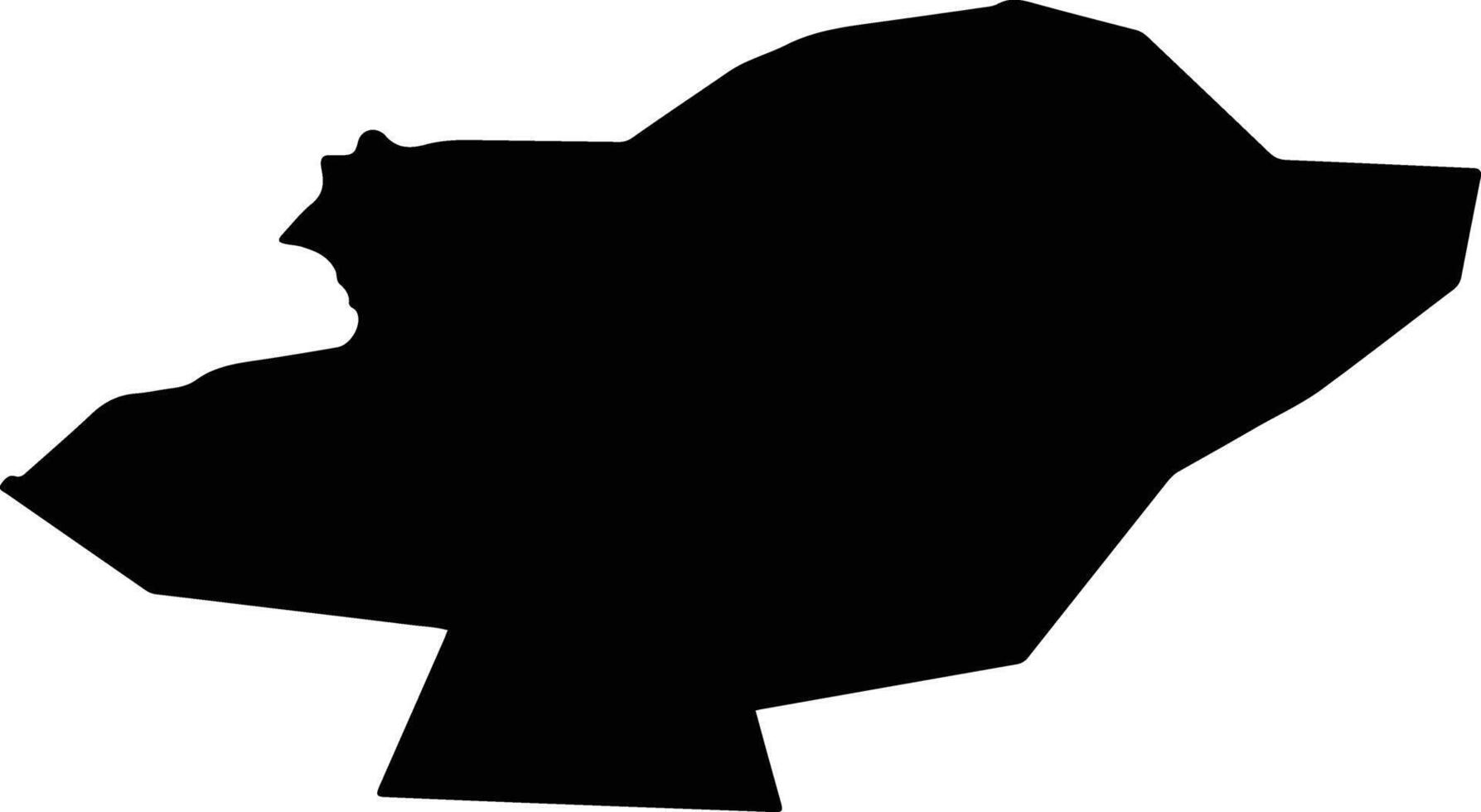 Taskalinskiy Kazakhstan silhouette map vector