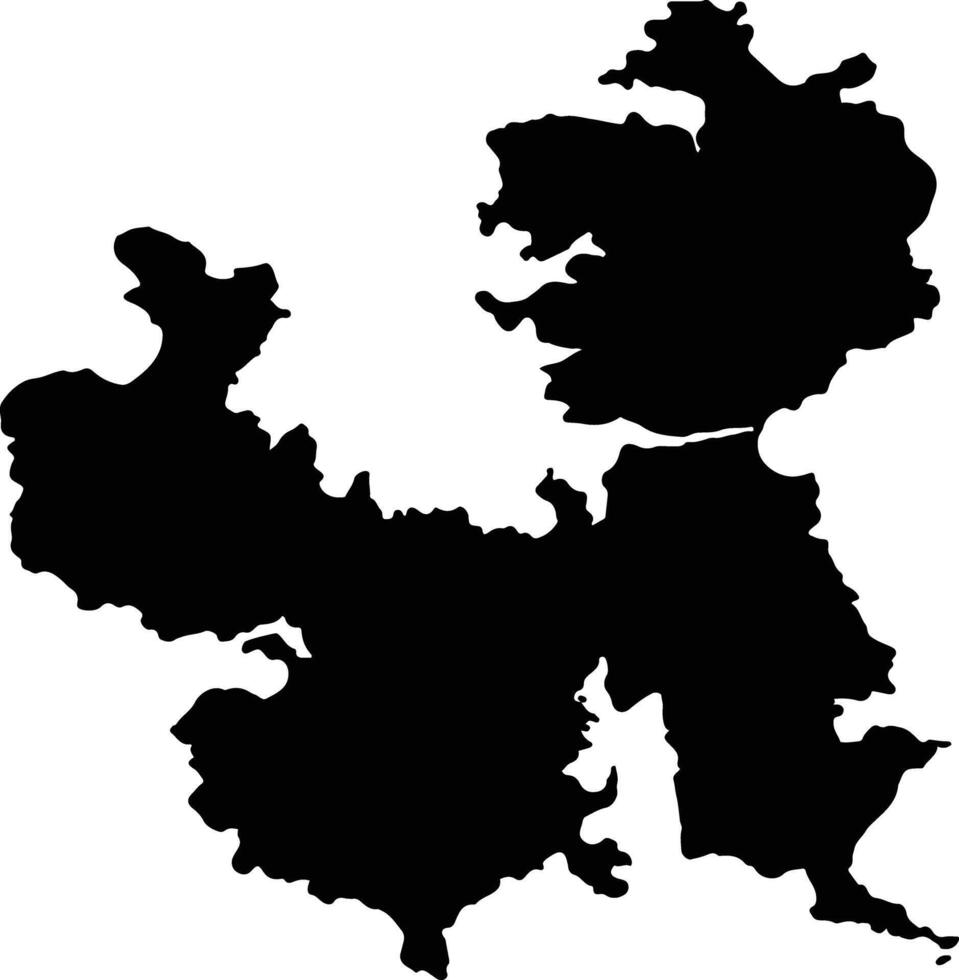 Tasman Australia silhouette map vector