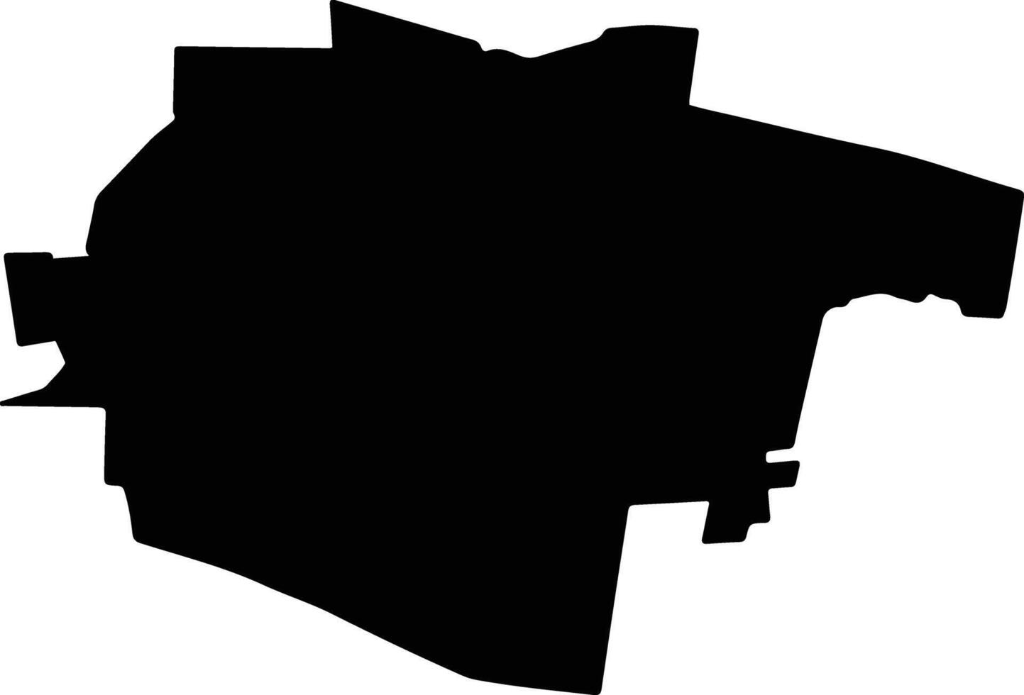 TATARANU Romania silhouette map vector