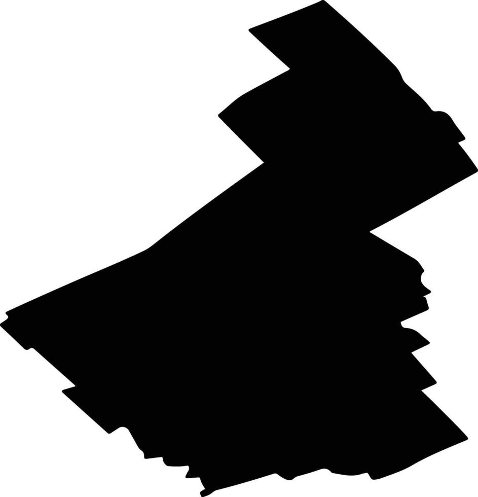 TATARASTII DE JOS Romania silhouette map vector