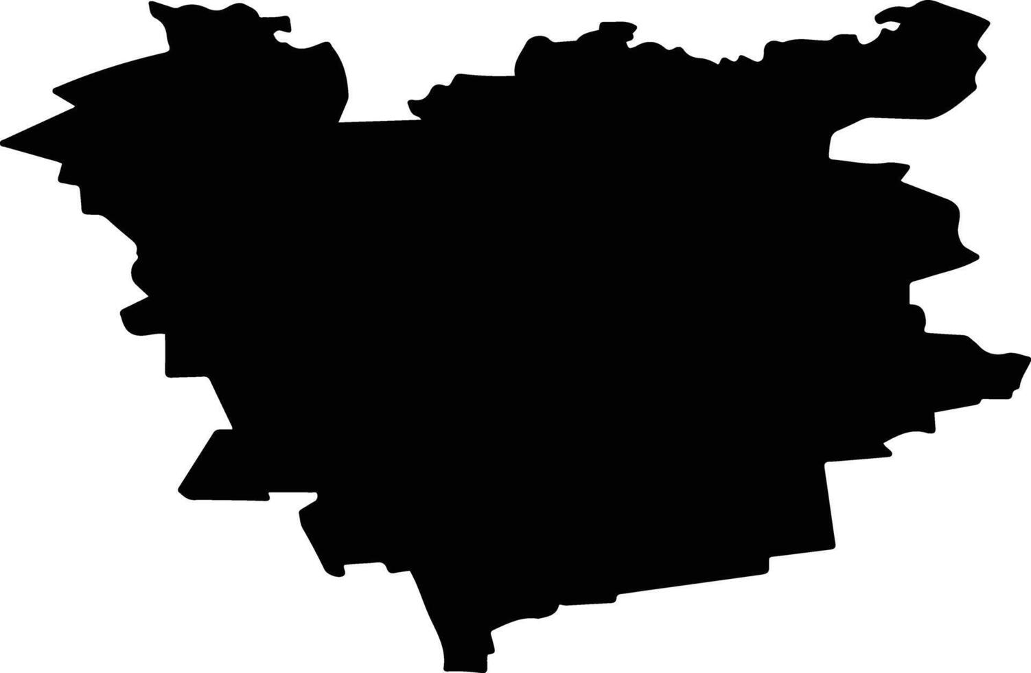 Tatarsky District Russia silhouette map vector