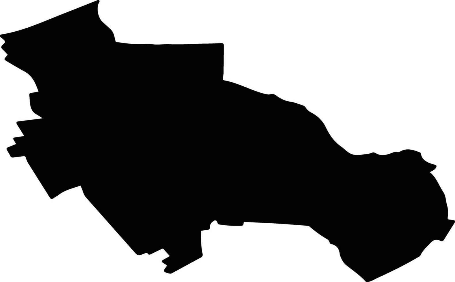 TATARUSI Romania silhouette map vector