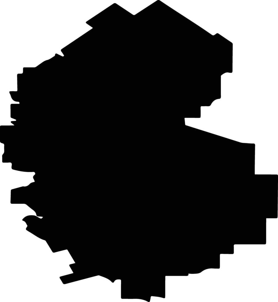 Tatsinsky District Russia silhouette map vector