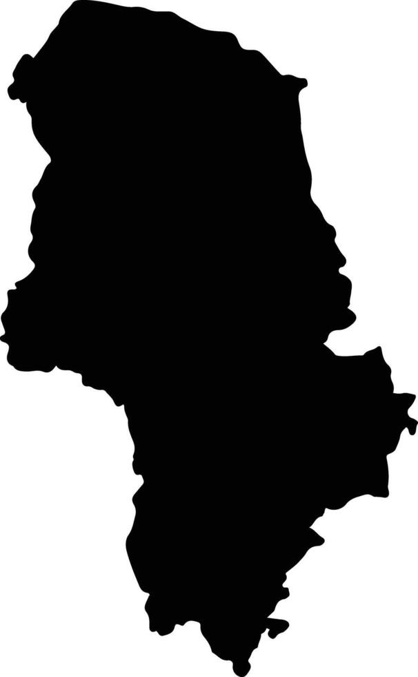 Tathlith Saudi Arabia silhouette map vector