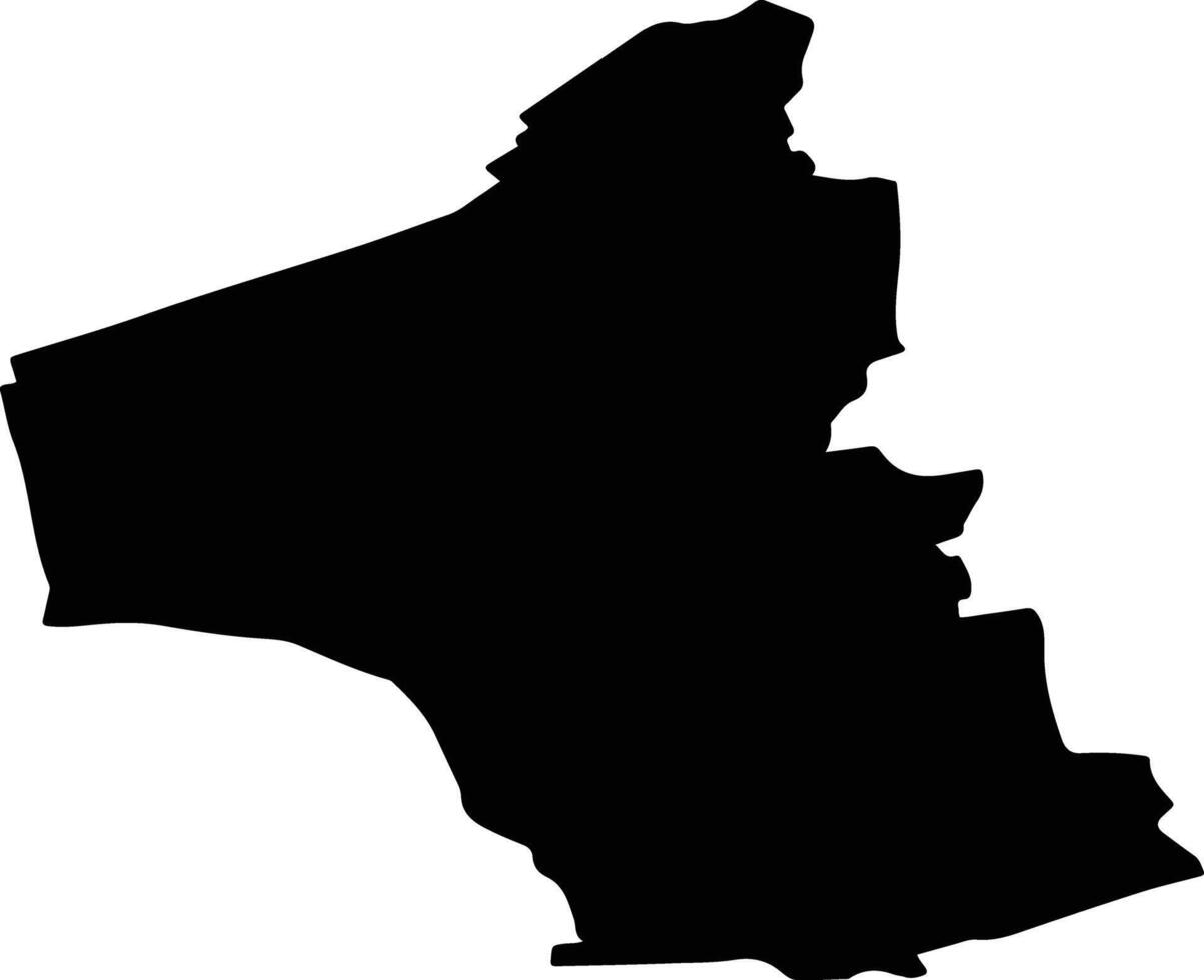 TATULESTI Romania silhouette map vector