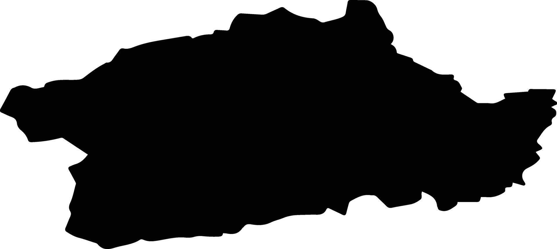 Tatyshlinsky District Russia silhouette map vector