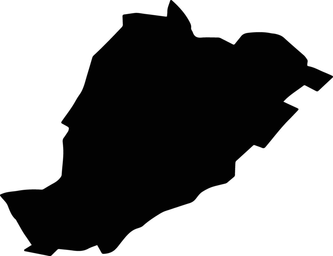 TAURENI Romania silhouette map vector