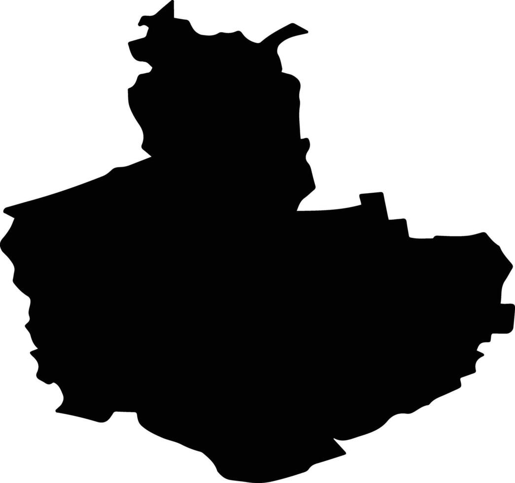TAUTEU Romania silhouette map vector