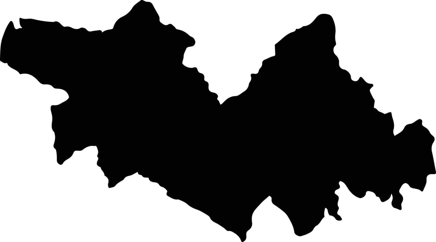 Tausa Colombia silhouette map vector
