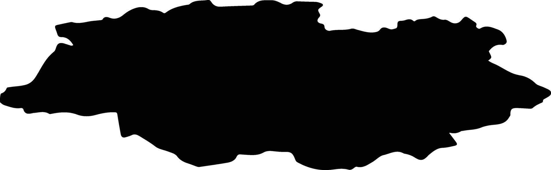 Taurenes pag Latvia silhouette map vector