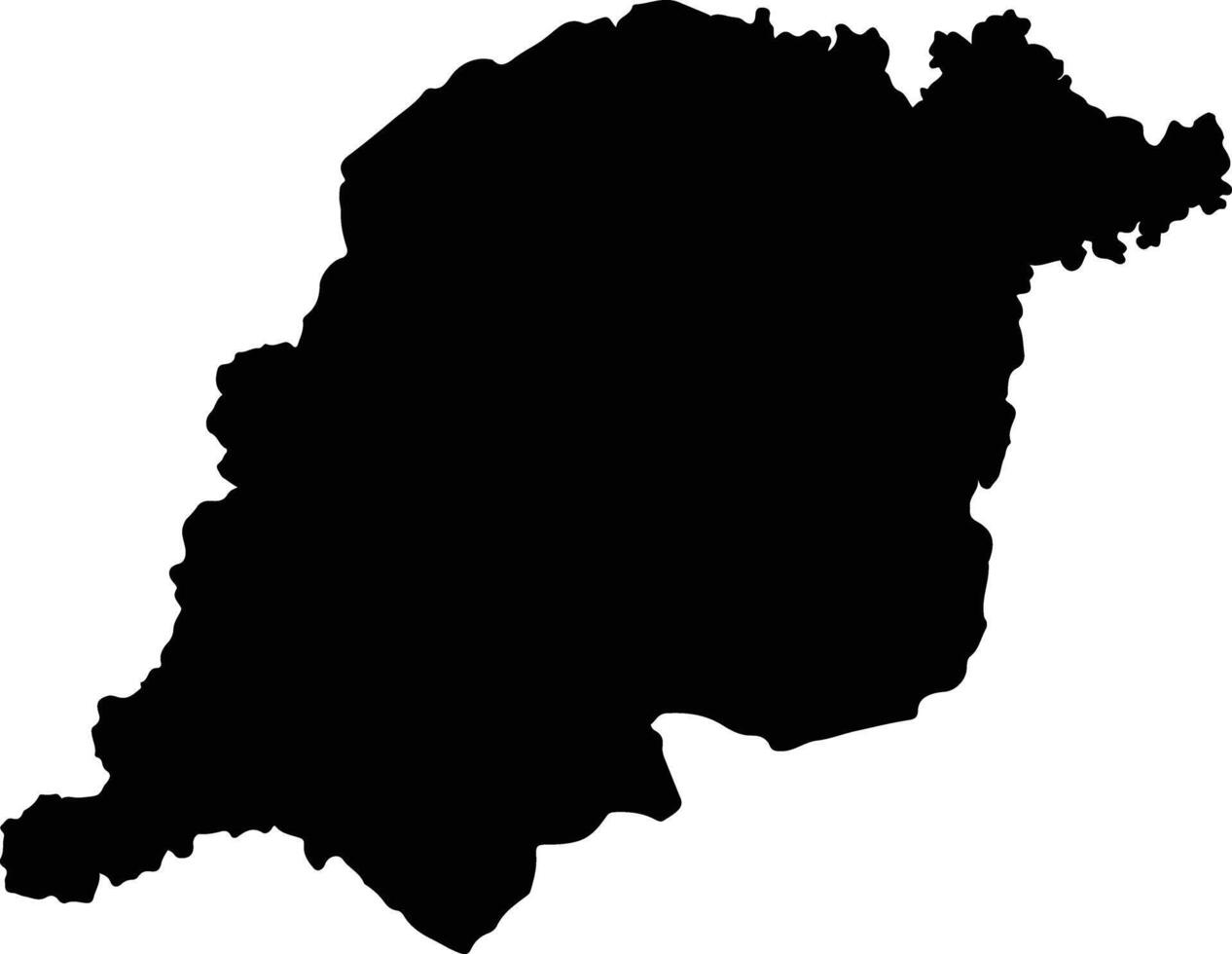 Tavai Paraguay silhouette map vector