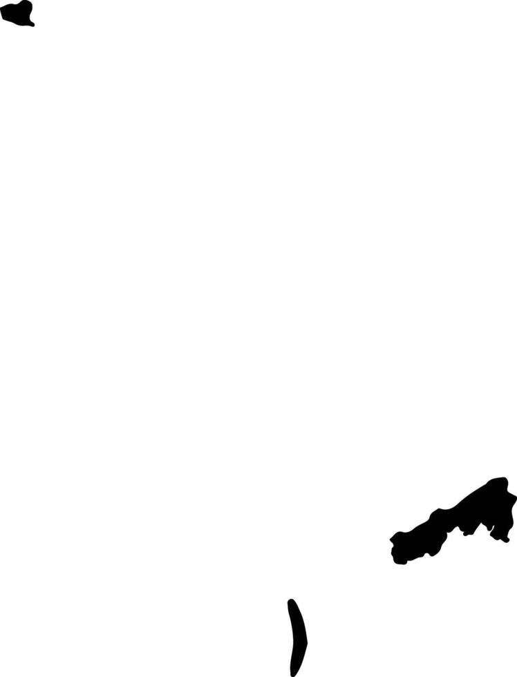 Tawi Tawi Philippines silhouette map vector