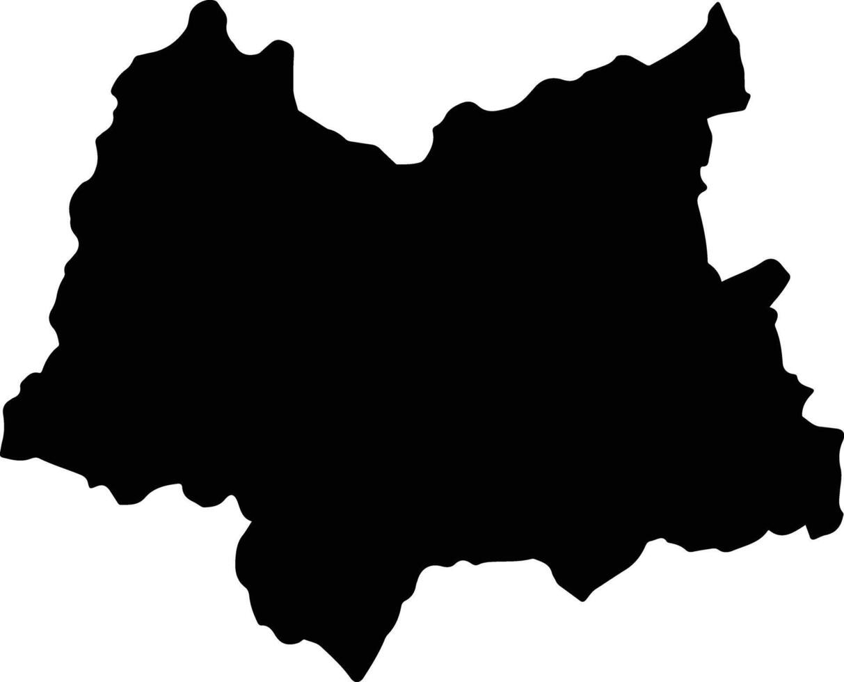 Tay Hoa Vietnam silhouette map vector