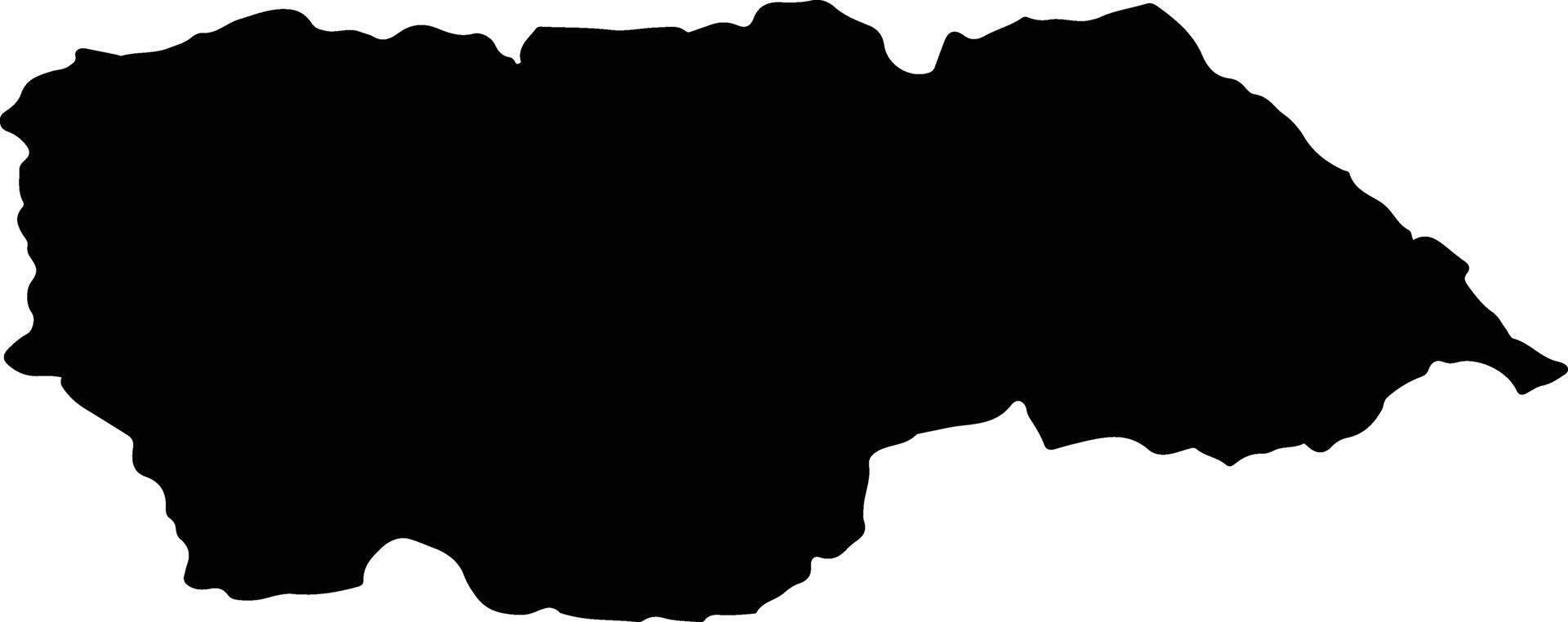 TAZLAU Romania silhouette map vector