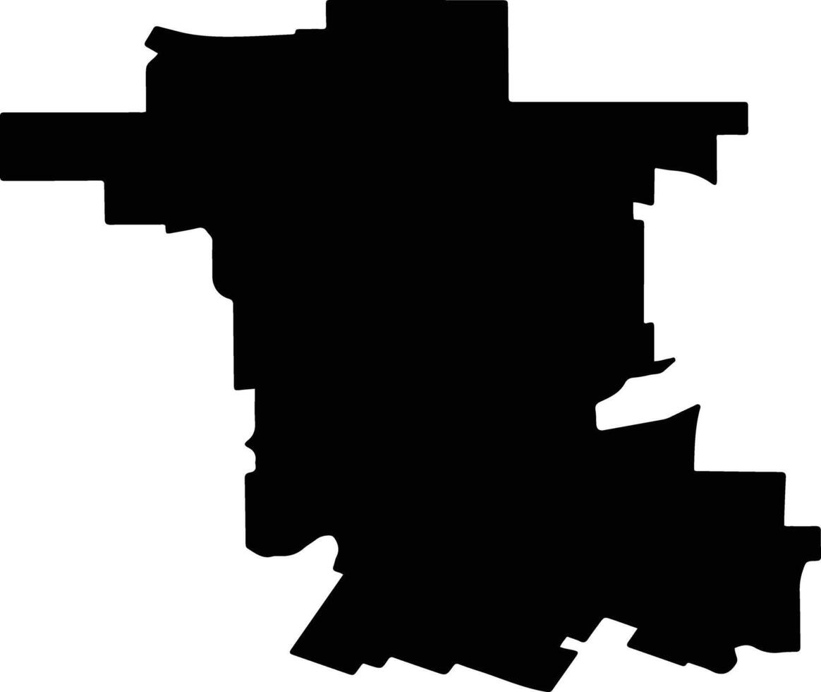 Tbilissky District Russia silhouette map vector