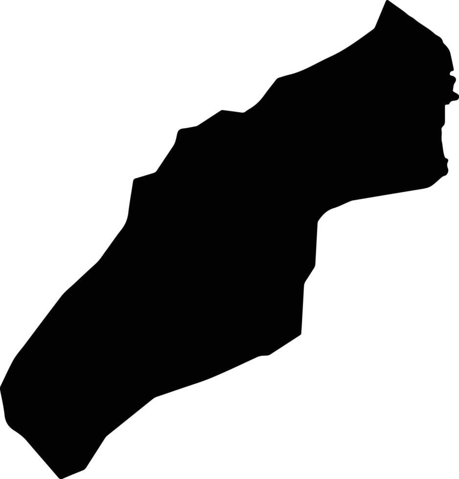 Tchien Liberia silhouette map vector